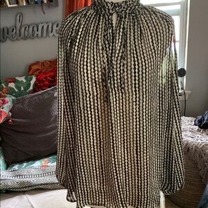 Black and White Women's Top